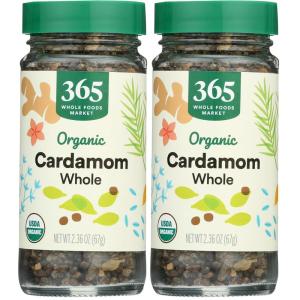 365 by Whole Foods Market, Organic Cardamom Whole, 2.36 oz(2.36 Ounce (Pack of 2))
