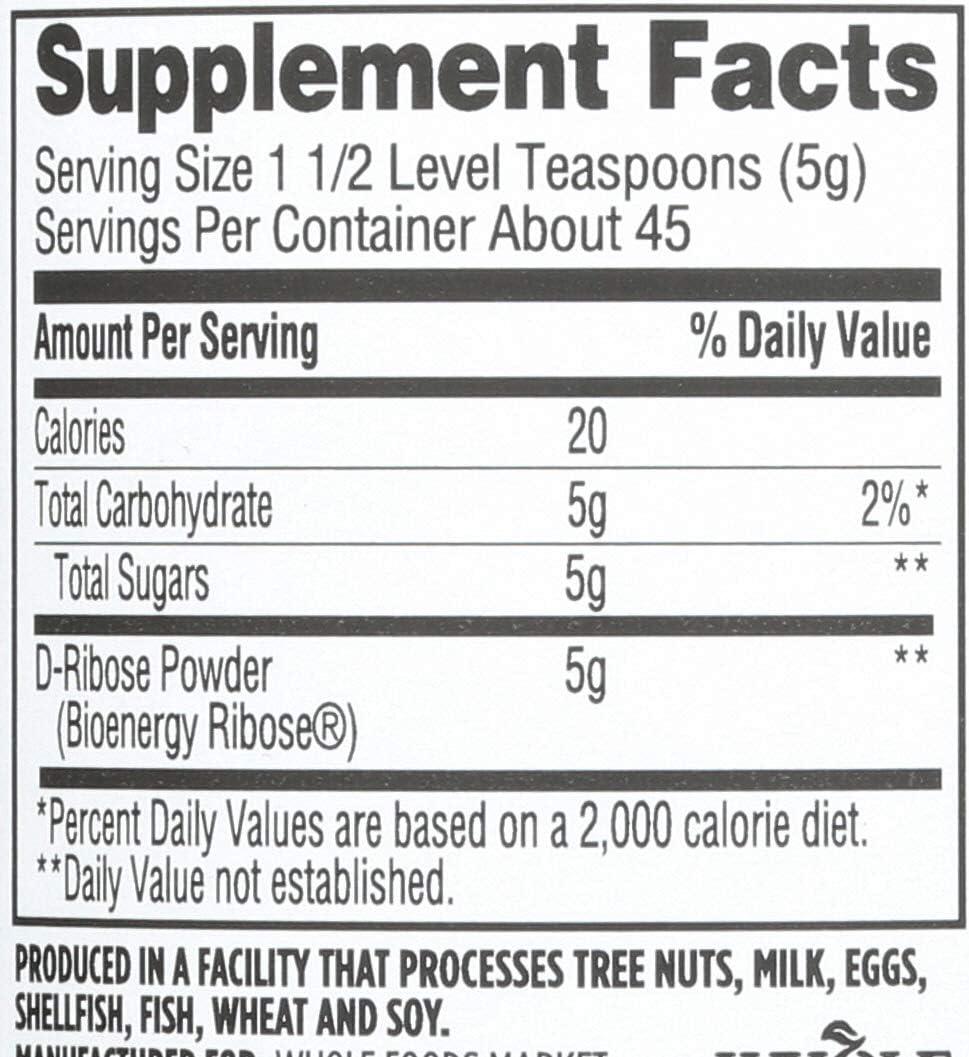 image:imageWhole Foods Market DRibose 8 Ounce8 Ounce Pack of 2
