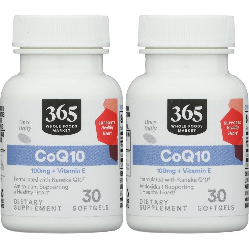 image:image365 by Whole Foods Market CoQ10 100 MG Plus Vitamin E 30 Count30 Count Pack of 2