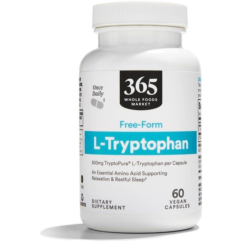 image:image365 by Whole Foods Market FreeForm LTryptophan 500mg Vegan 60 Capsules60 Count Pack of 1