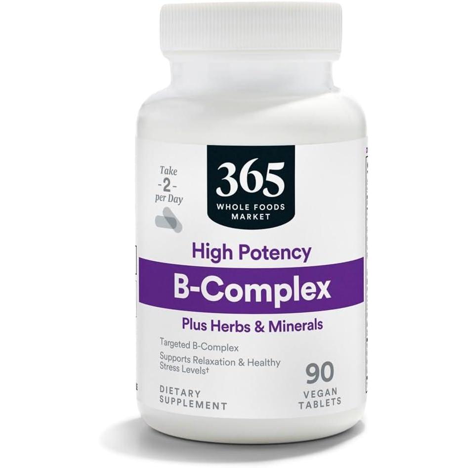 image:image365 by Whole Foods Market High Potency Vitamin B Complex with Herbal Support Tablets 90 CTUnflavored