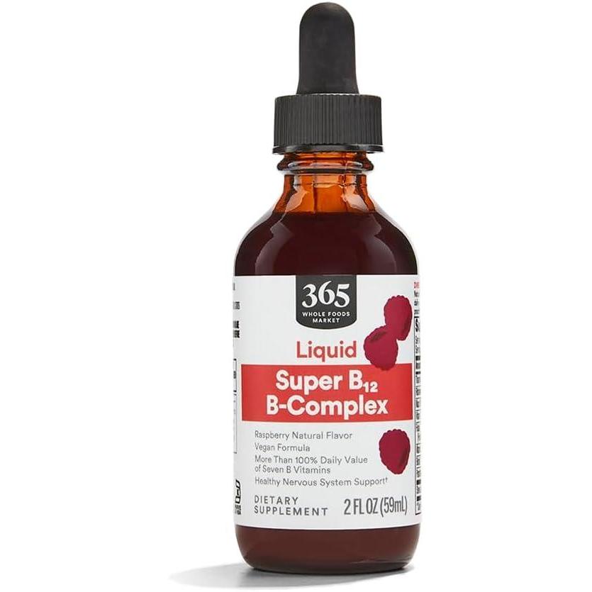 image:image365 by Whole Foods Market Super B12 BComplex Liquid Supplement Raspberry Natural Flavor Vegan 2 Fl Oz2 Fl Oz Pack of 1