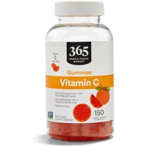 365 by Whole Foods Market, Citrus Vitamin C Gummies, 150 Count(150 Count (Pack of 1))