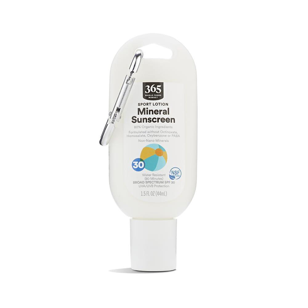 image:image365 by Whole Foods Market Sport Lotion Mineral Sunscreen SPF 30 Water Resistant 80 Minutes 6 Fl Oz15 Fl Oz Pack of 1