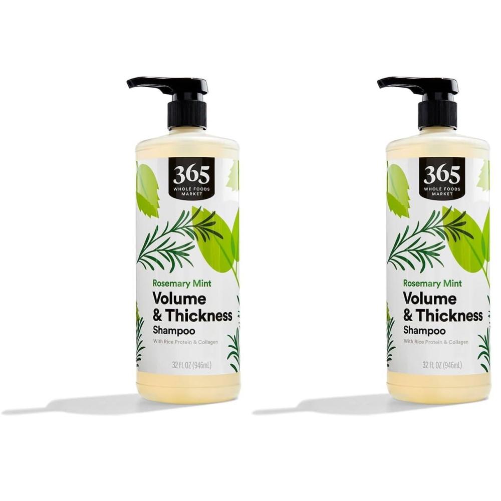 image:image365 by Whole Foods Market Volume amp Thickness Shampoo with Rice Protein amp Collagen Rosemary Mint Scent 32 Fl Oz32 Fl Oz Pack of 2
