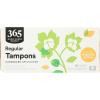 365 by Whole Foods Market, Tampons with Cardboard Applicators, Regular Absorbency, Made with Organic Cotton, Unscented, 16 Count