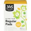 365 by Whole Foods Market, Ultra Thin Pads with Wings, Regular Absorbency, Made with Organic Cotton, 10 Count(10 Count)