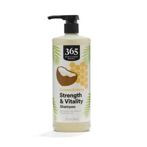 365 by Whole Foods Market, Strength & Vitality Shampoo, Coconut & Honey, 32 Fl Oz(32 Fl Oz (Pack of 1))