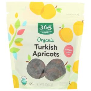 365 by Whole Foods Market, Organic Turkish Apricots, 8 Ounce(8 Ounce (Pack of 1))
